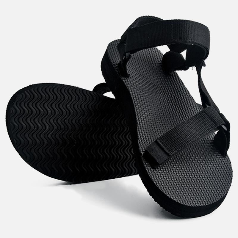 riemot Walking Sandals for Women Black Ladies Casual Summer Shoes - Knixmax
