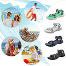 riemot Damen Open Toe Sport Sandalen Verstellbare rutschfeste Fußgewölbestütze Sliver Schuhe