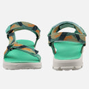 riemot Damen Open Toe Sport Sandalen Verstellbare rutschfeste Fußgewölbestütze Grün Schuhe