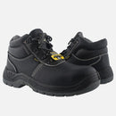 TIESTRA Work Boots for Men High Rise Slip Resistant Steel Toe Outdoor Waterproof Hiking Boots - Knixmax