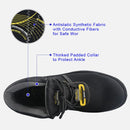 TIESTRA Work Shoes for Men Slip Resistant Steel Toe Outdoor Waterproof Hiking Shoes - Knixmax