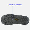 TIESTRA Work Shoes for Men Slip Resistant Steel Toe Outdoor Waterproof Hiking Shoes - Knixmax