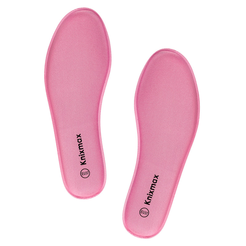 Knixmax Damen Memory Foam Einlegesohlen, Pink, für Sportschuhe & Sneaker