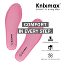 Knixmax Damen Memory Foam Einlegesohlen, Pink, für Sportschuhe & Sneaker